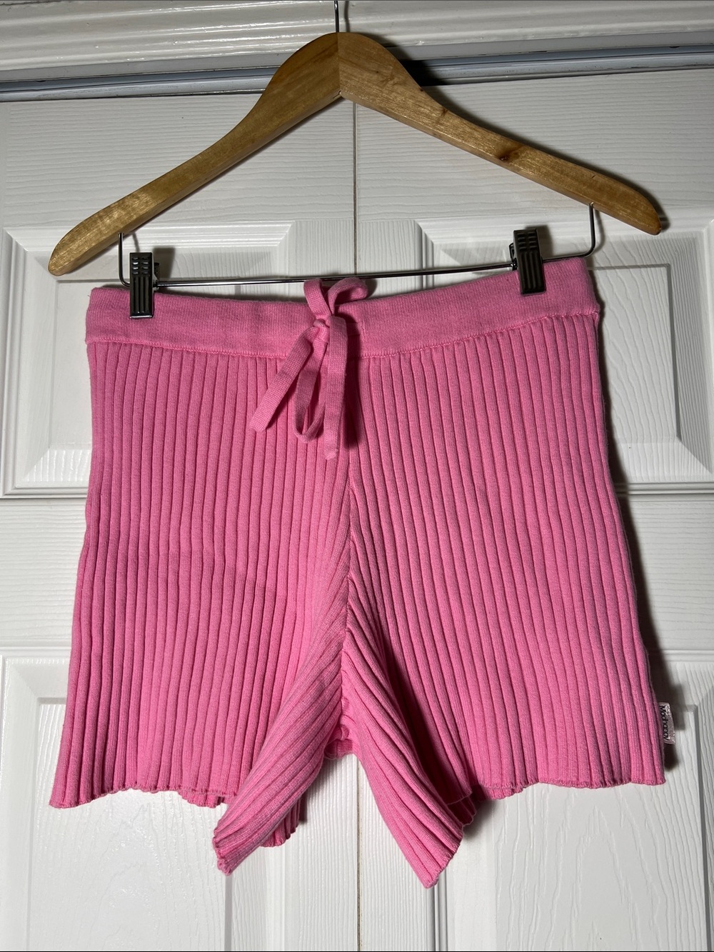 NWT Madhappy Highwaist Ribbed Pink Shorts Women’s Small